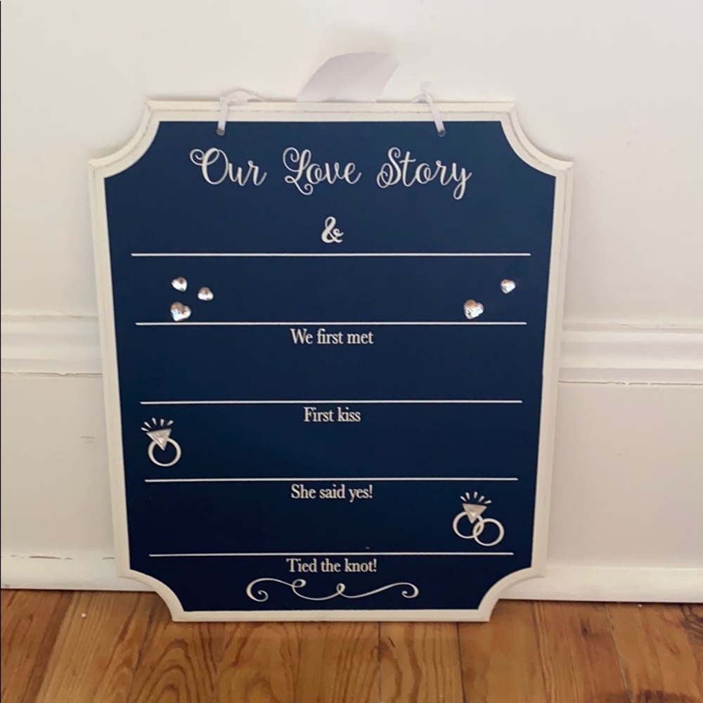 Cute wedding or shower sign